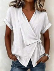 Charlotte Bennett | Wrap Tie Blouse For Women