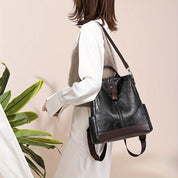 Isabella Vance | Convertible Leather Backpack For Women