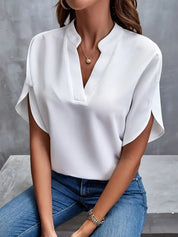 Juliette Moreau | Elegant V-Neck Blouse For Women