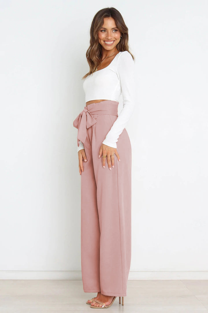 Sienna Laurent | High Waist Wide Leg Trousers For Women