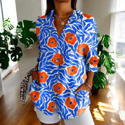 Valentina Moretti | Tropical Floral Shirt For Women