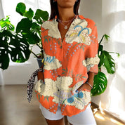 Valentina Moretti | Tropical Floral Shirt For Women