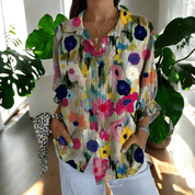 Valentina Moretti | Tropical Floral Shirt For Women