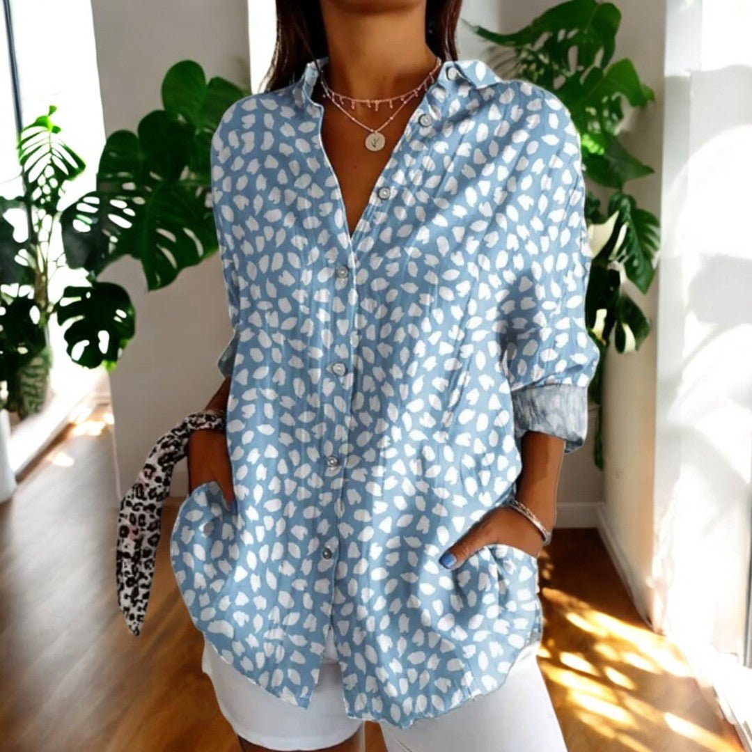 Valentina Moretti | Tropical Floral Shirt For Women