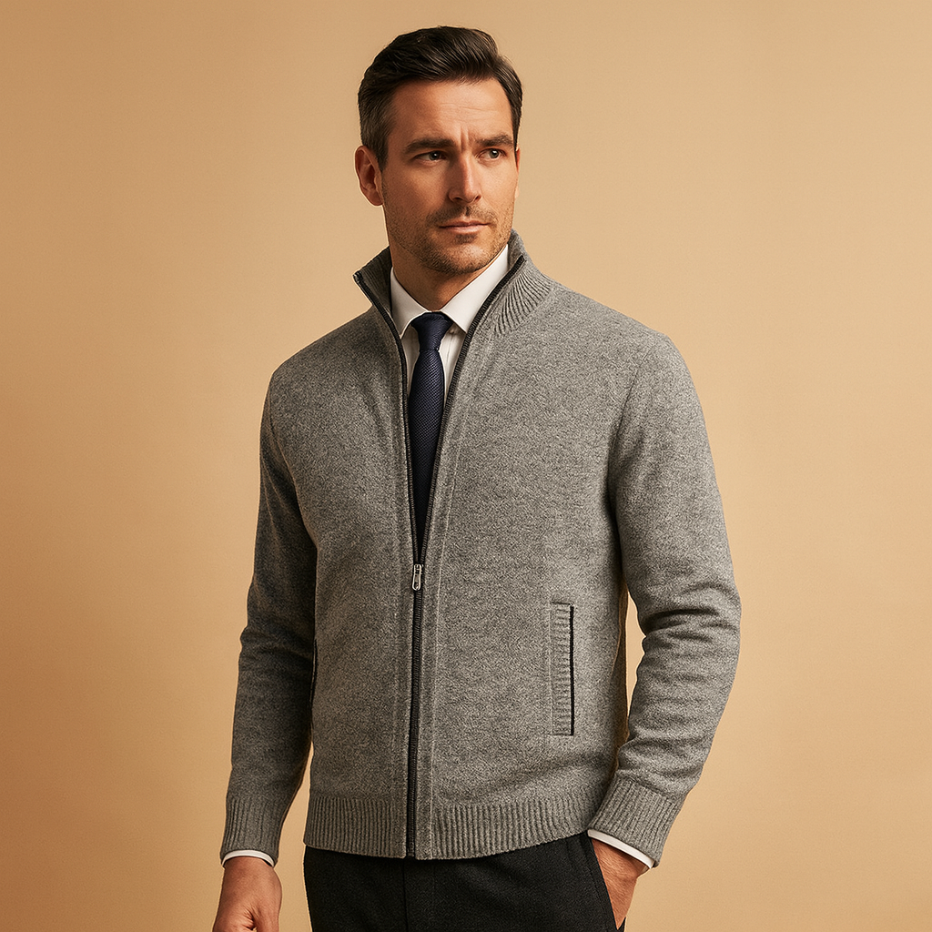 Oliver Sinclair | Zip Knit Cardigan For Men
