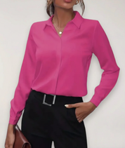 Alondra Kingsbury | Tailored Long Sleeve Blouse For Women