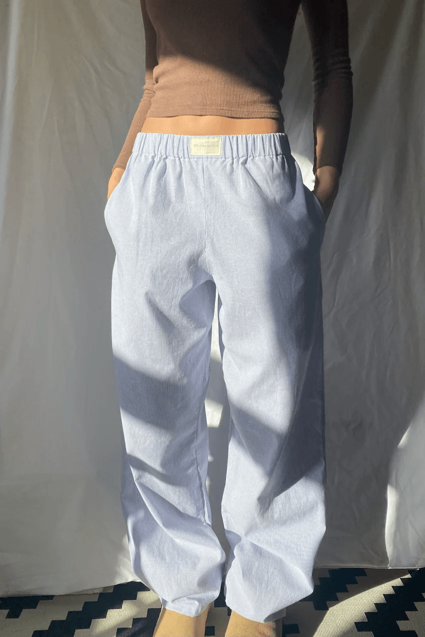 Amélie Rousseau | Relaxed Cotton Lounge Trousers For Women