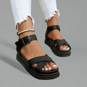 Élodie Marchand | Modern Comfort Cross-Strap Sandals For Women