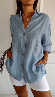 Elodie Sinclair | Relaxed Button-Up Shirt For Women