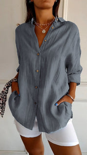 Elodie Sinclair | Relaxed Button-Up Shirt For Women