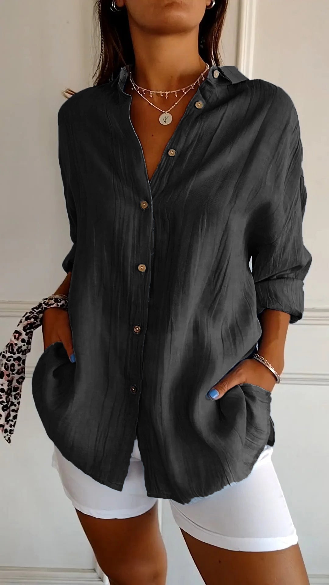 Elodie Sinclair | Relaxed Button-Up Shirt For Women