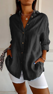 Elodie Sinclair | Relaxed Button-Up Shirt For Women