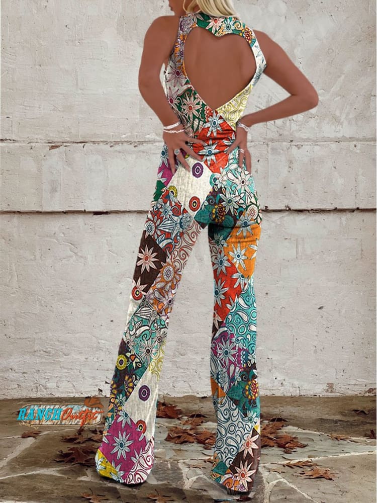 Serena Bellini | Bohemian Printed Jumpsuit For Women