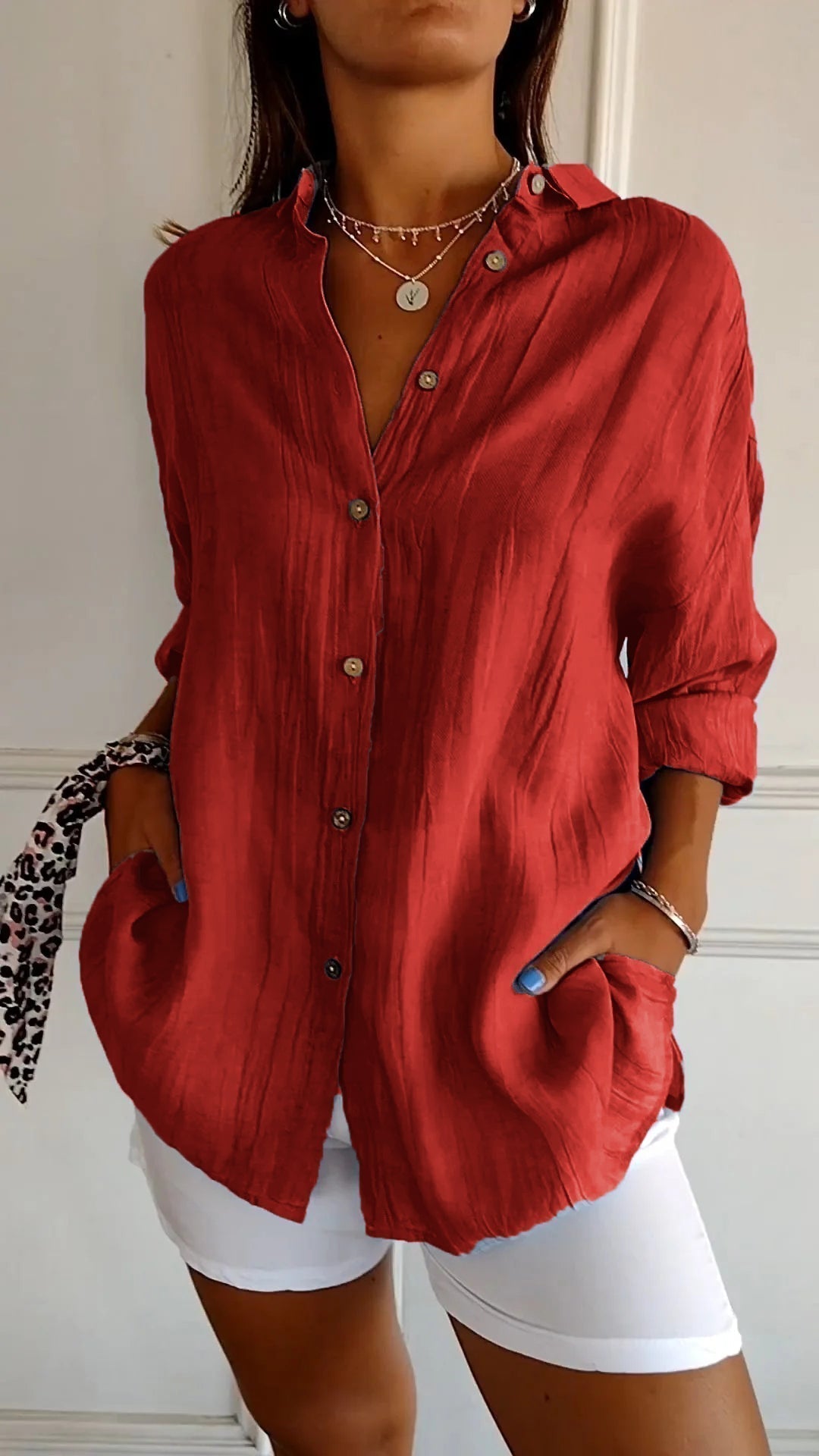 Elodie Sinclair | Relaxed Button-Up Shirt For Women
