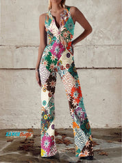 Serena Bellini | Bohemian Printed Jumpsuit For Women