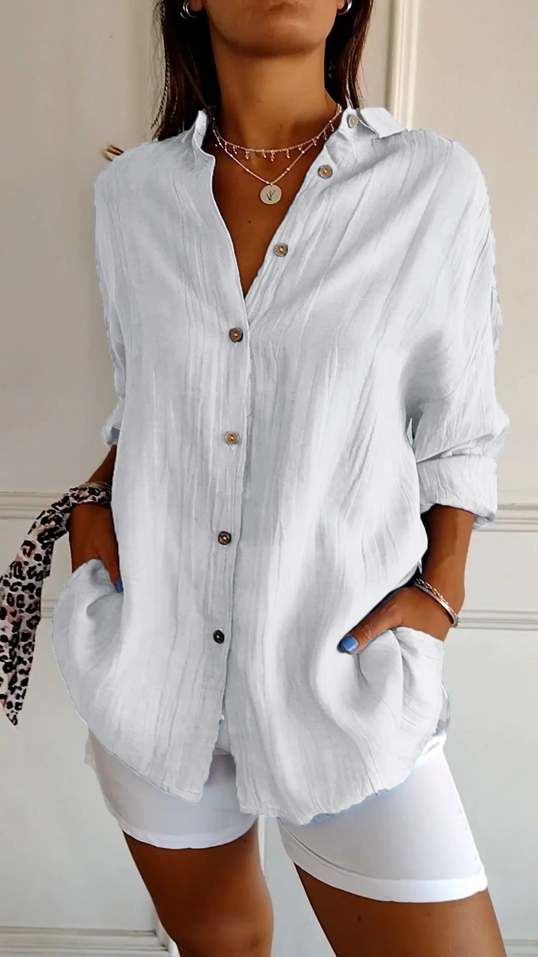 Elodie Sinclair | Relaxed Button-Up Shirt For Women