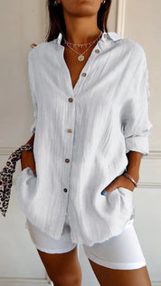 Elodie Sinclair | Relaxed Button-Up Shirt For Women