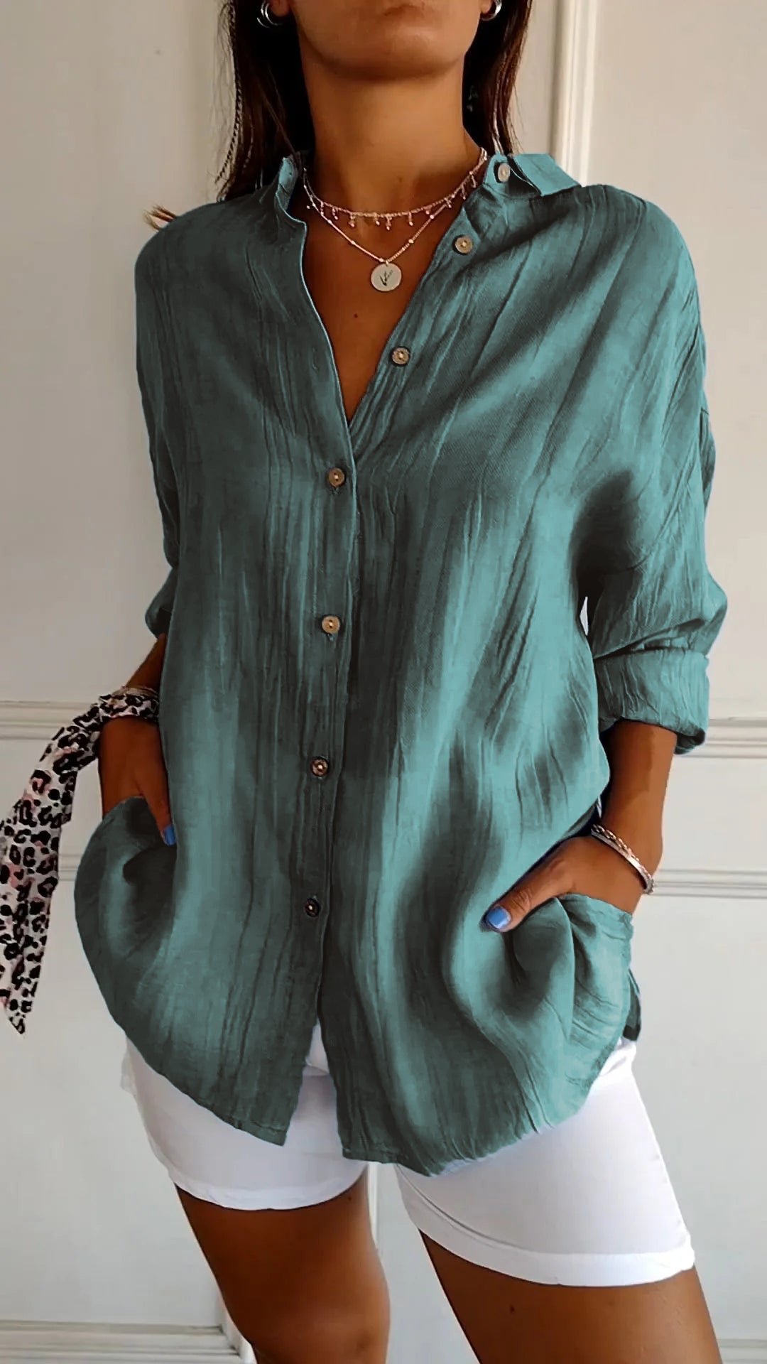 Elodie Sinclair | Relaxed Button-Up Shirt For Women