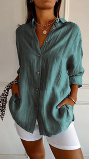 Elodie Sinclair | Relaxed Button-Up Shirt For Women