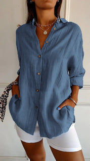 Elodie Sinclair | Relaxed Button-Up Shirt For Women