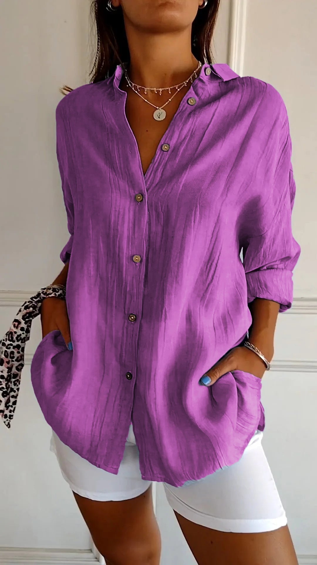 Elodie Sinclair | Relaxed Button-Up Shirt For Women