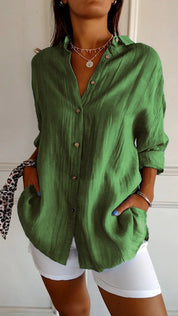 Elodie Sinclair | Relaxed Button-Up Shirt For Women