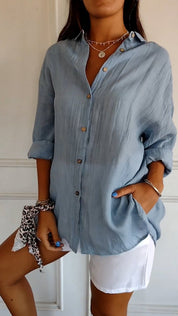 Elodie Sinclair | Relaxed Button-Up Shirt For Women