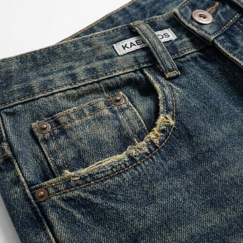 Kyra | Women's Wide-Leg Vintage Denim Boyfriend Jeans