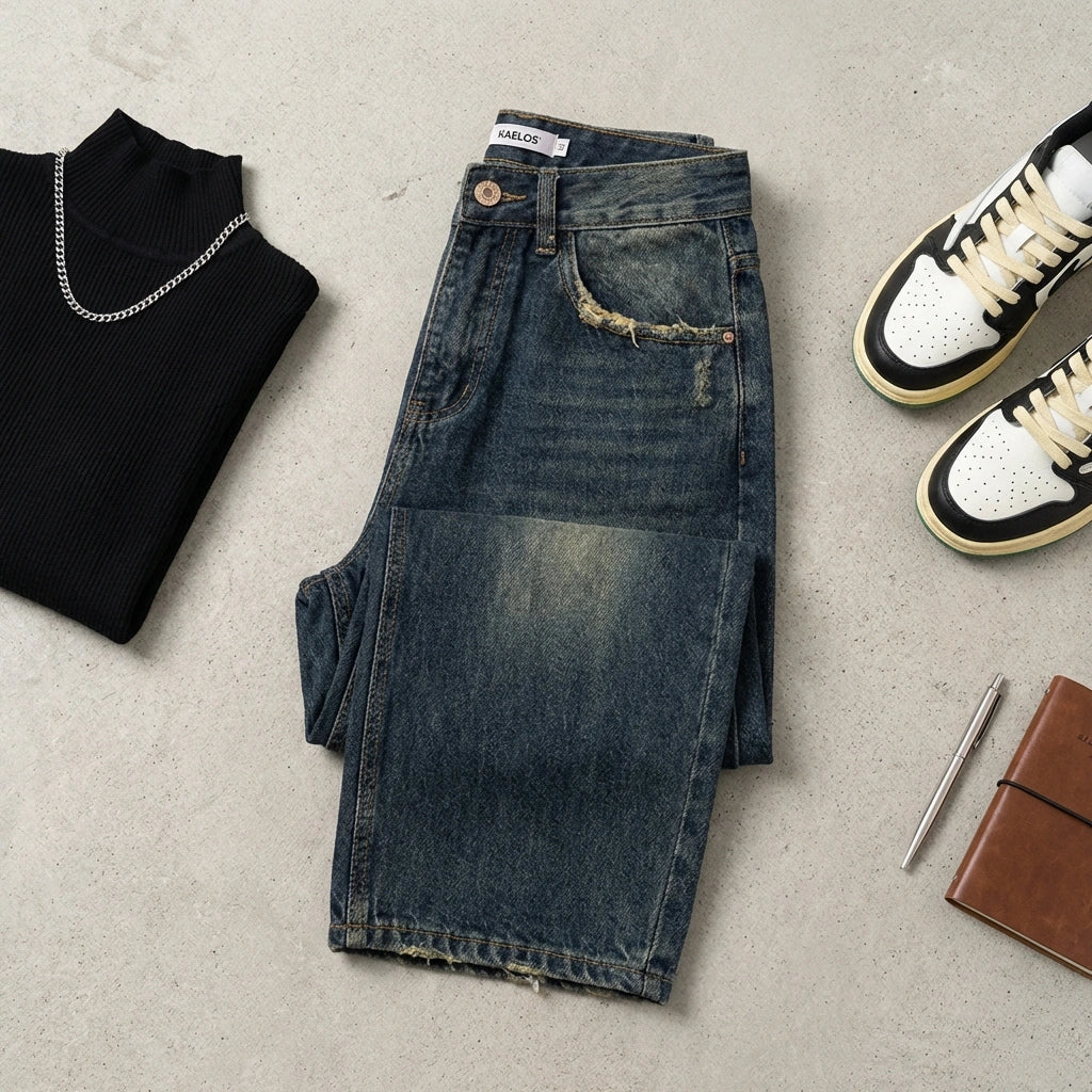 Kyra | Women's Wide-Leg Vintage Denim Boyfriend Jeans