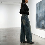 Kyra | Women's Wide-Leg Vintage Denim Boyfriend Jeans