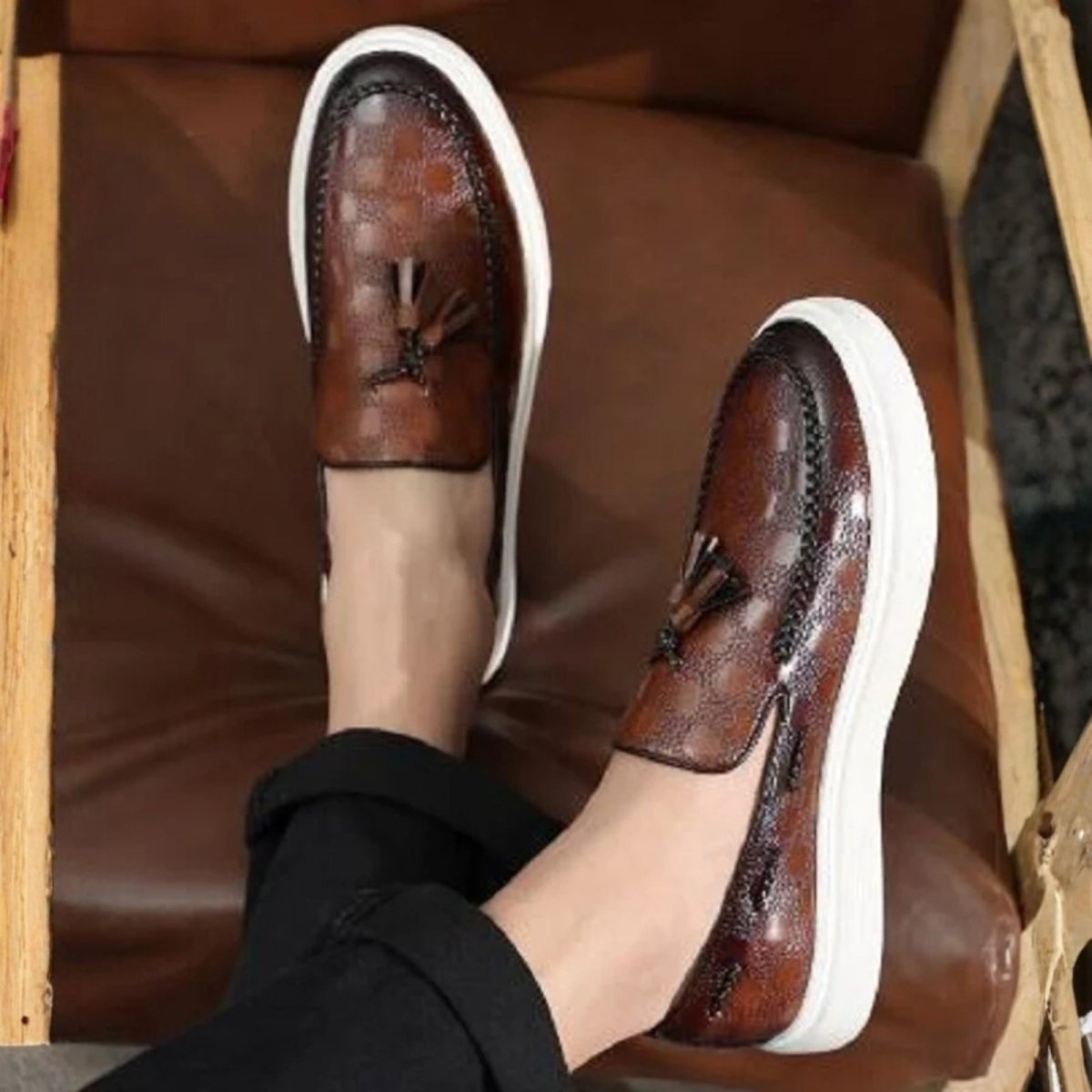 Arthur Belmont | Luxe Tassel Leather Loafers