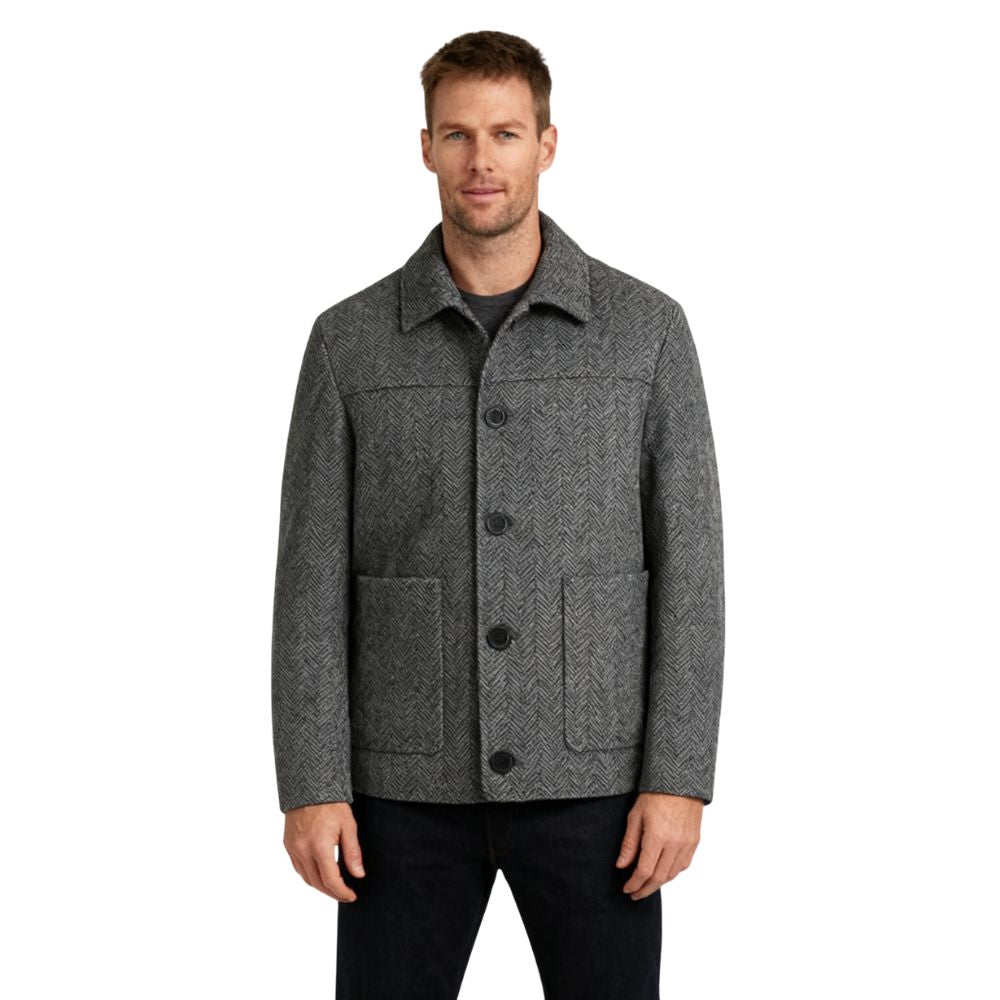 Henri Delacroix | Textured Wool Blend Jacket