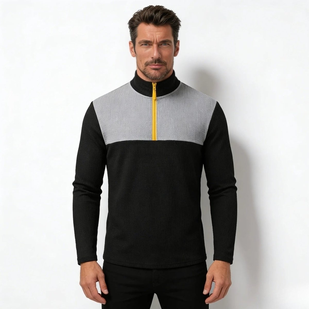 Hugo Sinclair | Zip Neck Sweater For Men