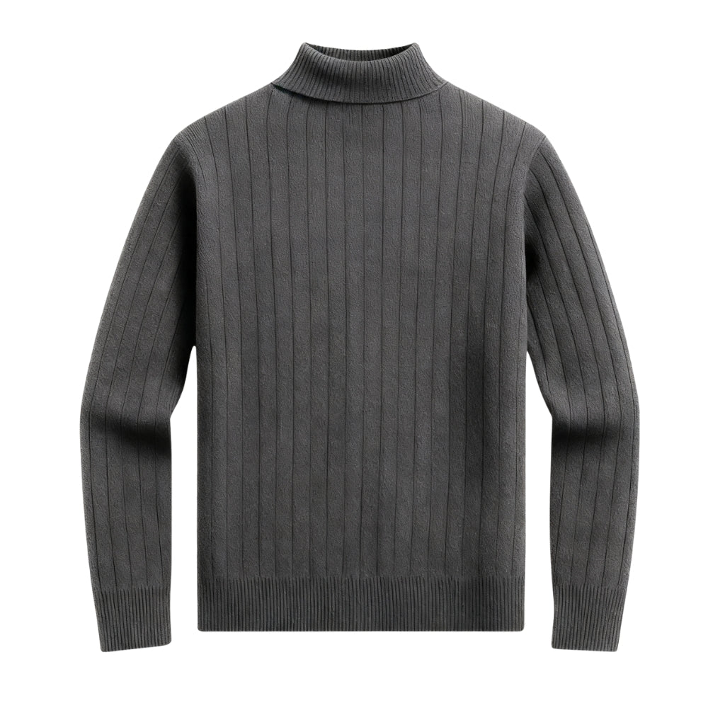 Matteo Laurent | Ribbed Half-Zip Knit Sweater