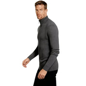 Matteo Laurent | Ribbed Half-Zip Knit Sweater