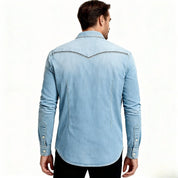 Marco Bellini | Vintage Wash Denim Shirt