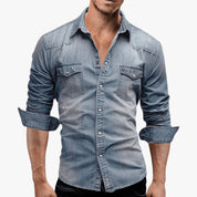Marco Bellini | Vintage Wash Denim Shirt