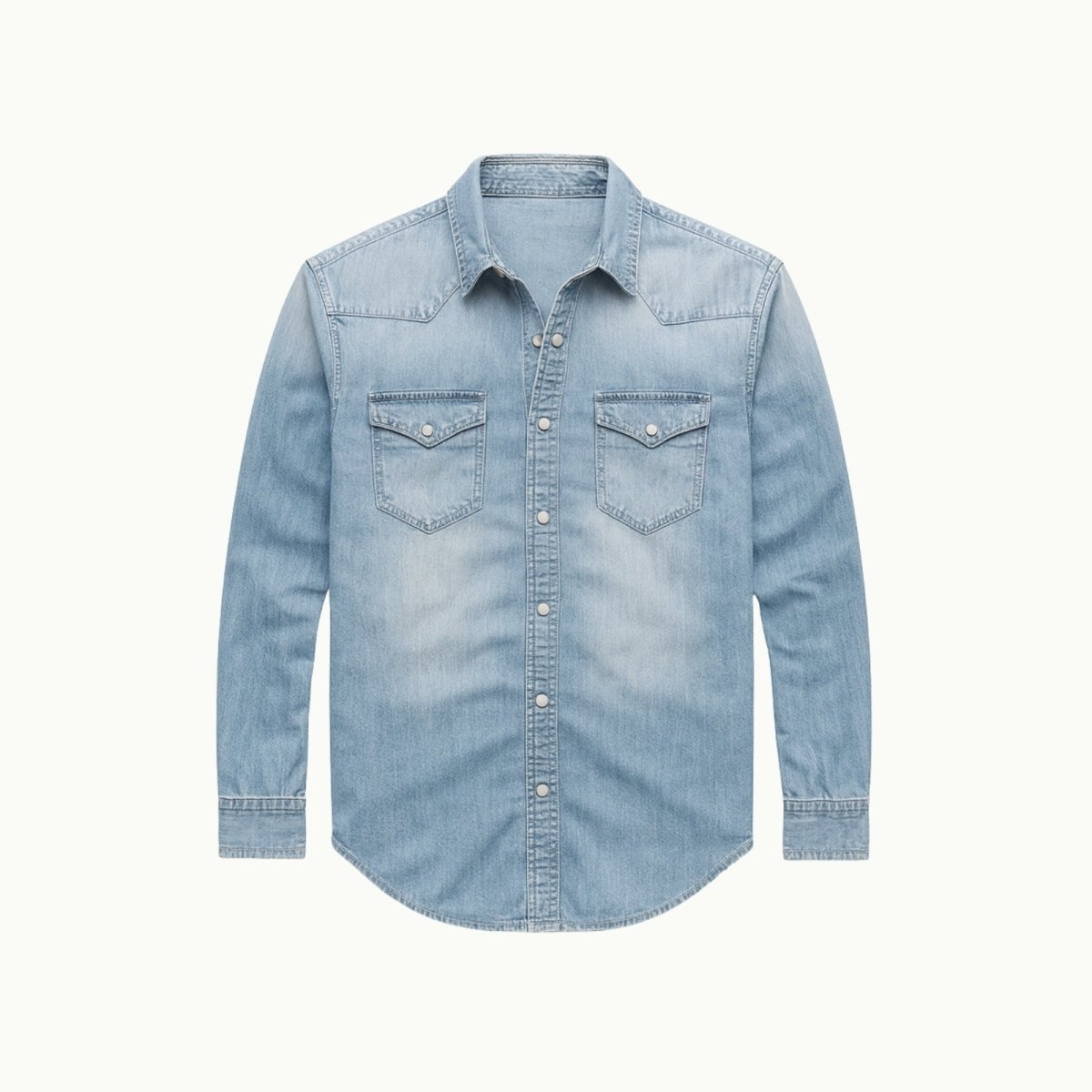 Marco Bellini | Vintage Wash Denim Shirt