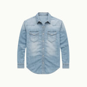 Marco Bellini | Vintage Wash Denim Shirt