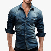 Luca Moretti | Classic Indigo Denim Shirt