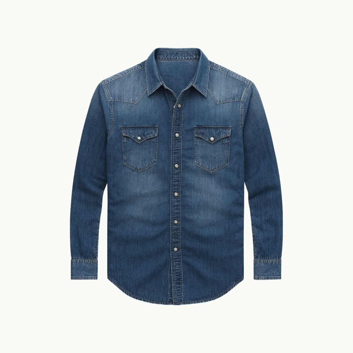 Luca Moretti | Classic Indigo Denim Shirt