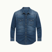 Luca Moretti | Classic Indigo Denim Shirt