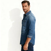 Luca Moretti | Classic Indigo Denim Shirt
