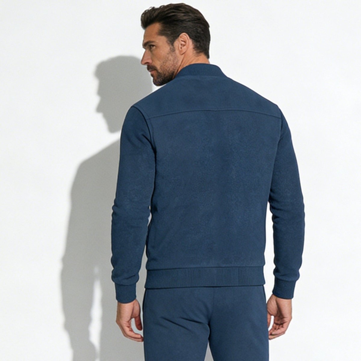 Leonardo Vieri | Suede Zip Bomber Jacket
