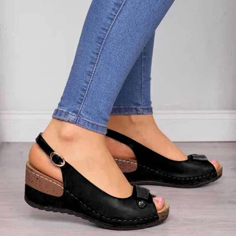Kaitlyn Kirby | Adjustable Wedge Sandals For Women