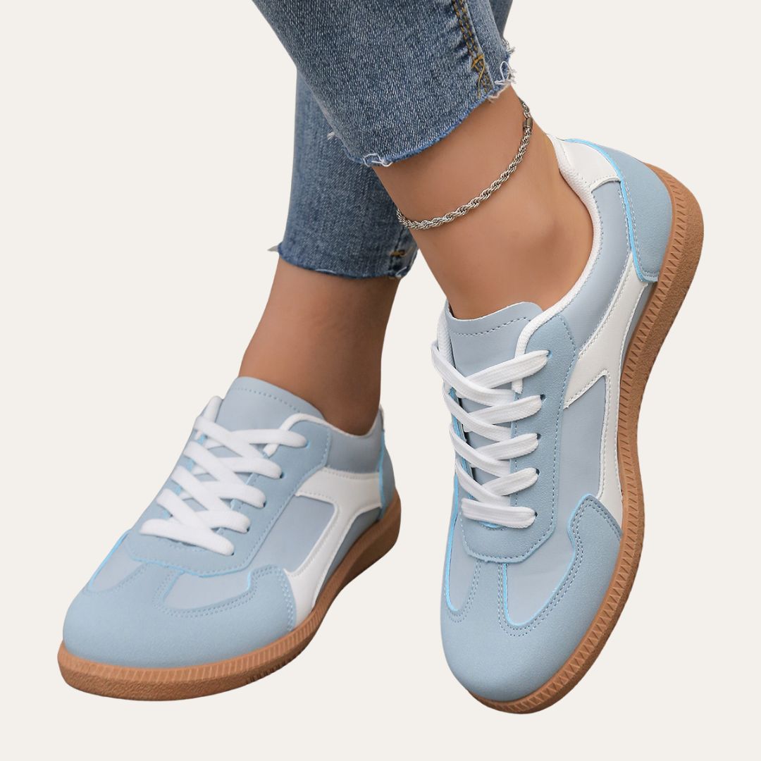 Sabrina Kline | Faux Leather Casual Sneakers For Women