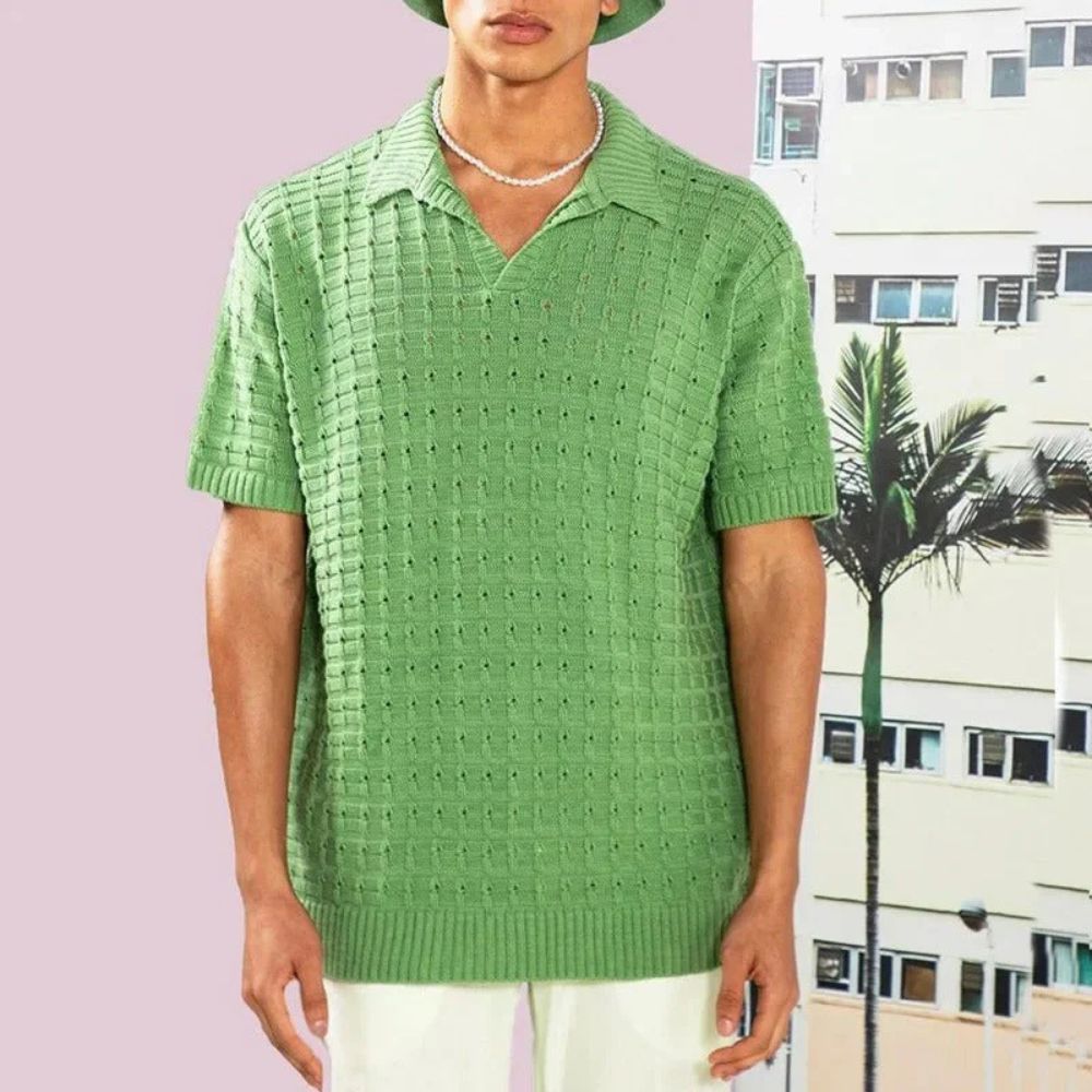 Luca Harrington | Knit Summer Polo Set For Men