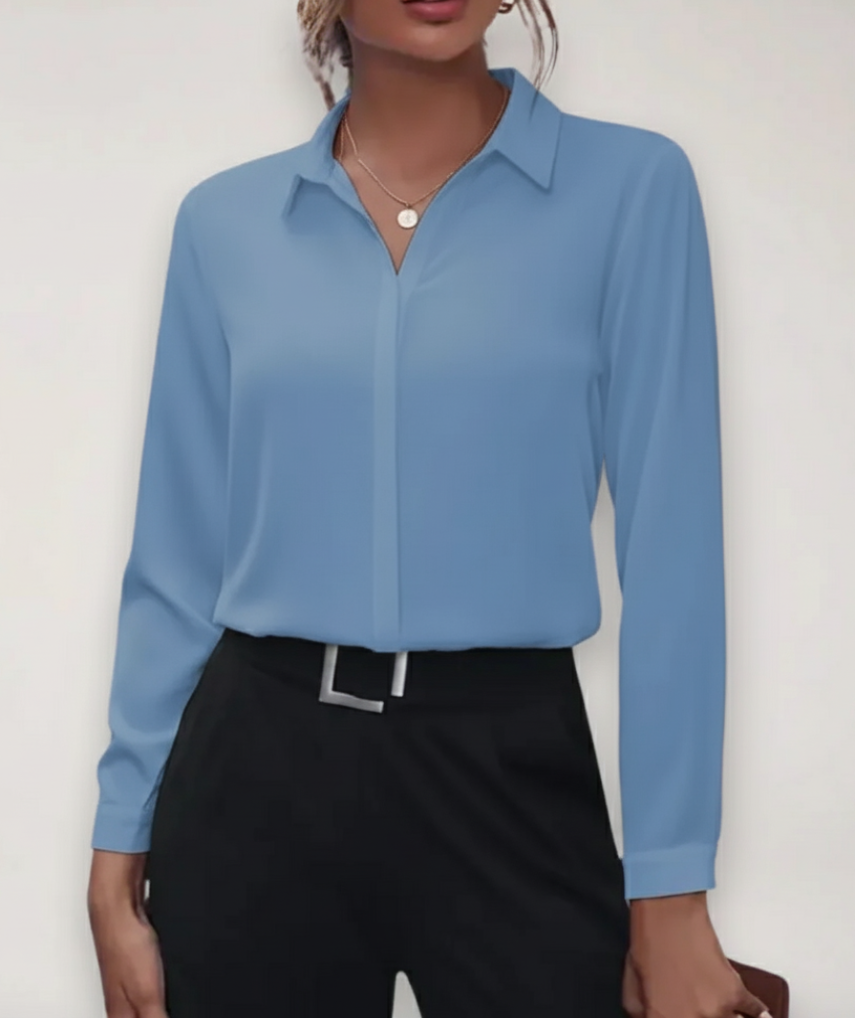 Alondra Kingsbury | Tailored Long Sleeve Blouse For Women