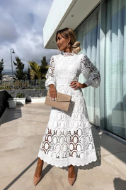 Élodie Beaumont | Elegant Lace Maxi Dress For Women