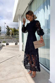 Élodie Beaumont | Elegant Lace Maxi Dress For Women